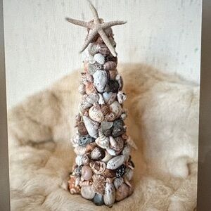 Seashell Cone Tree with Starfish Topper